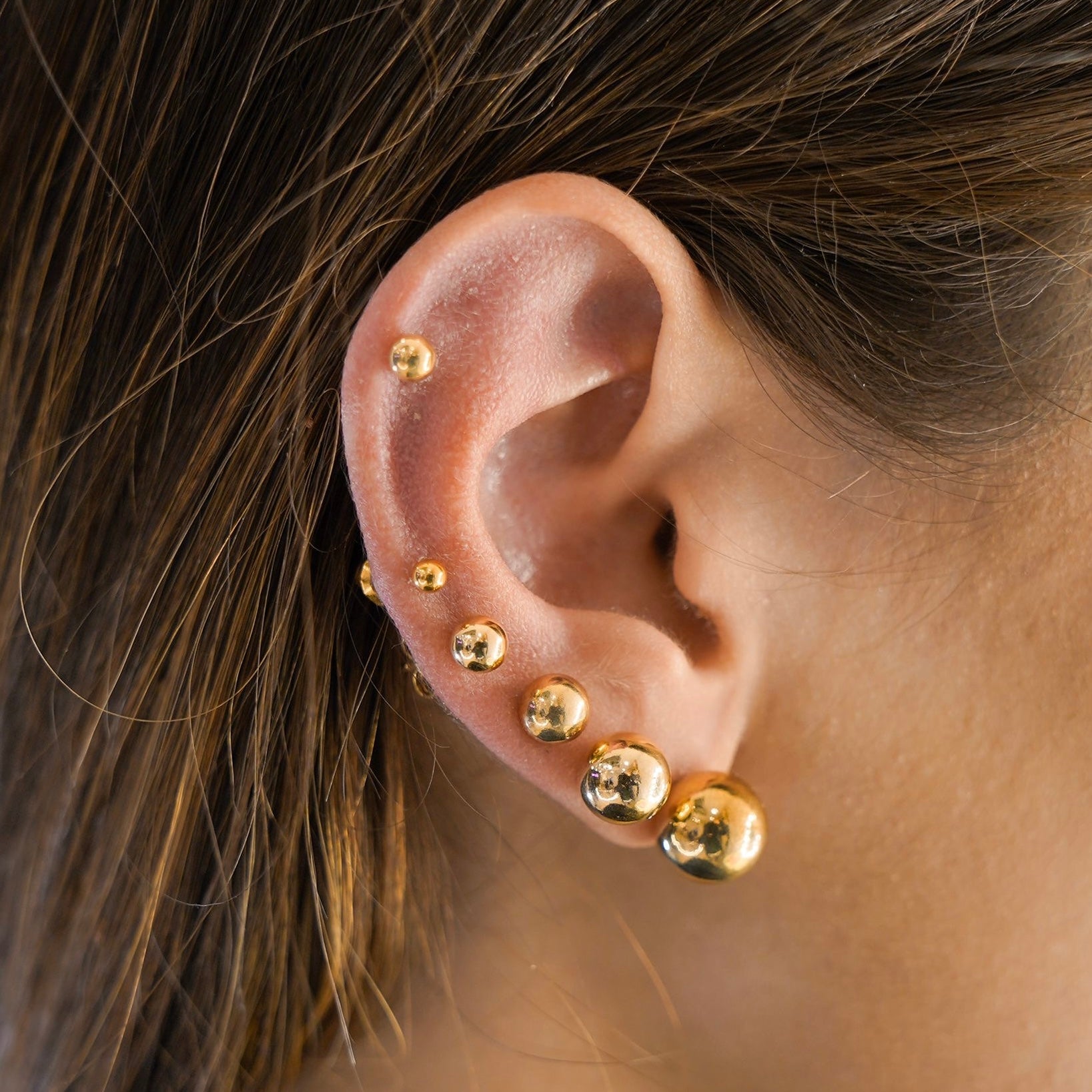 Flora earrings with L lobe