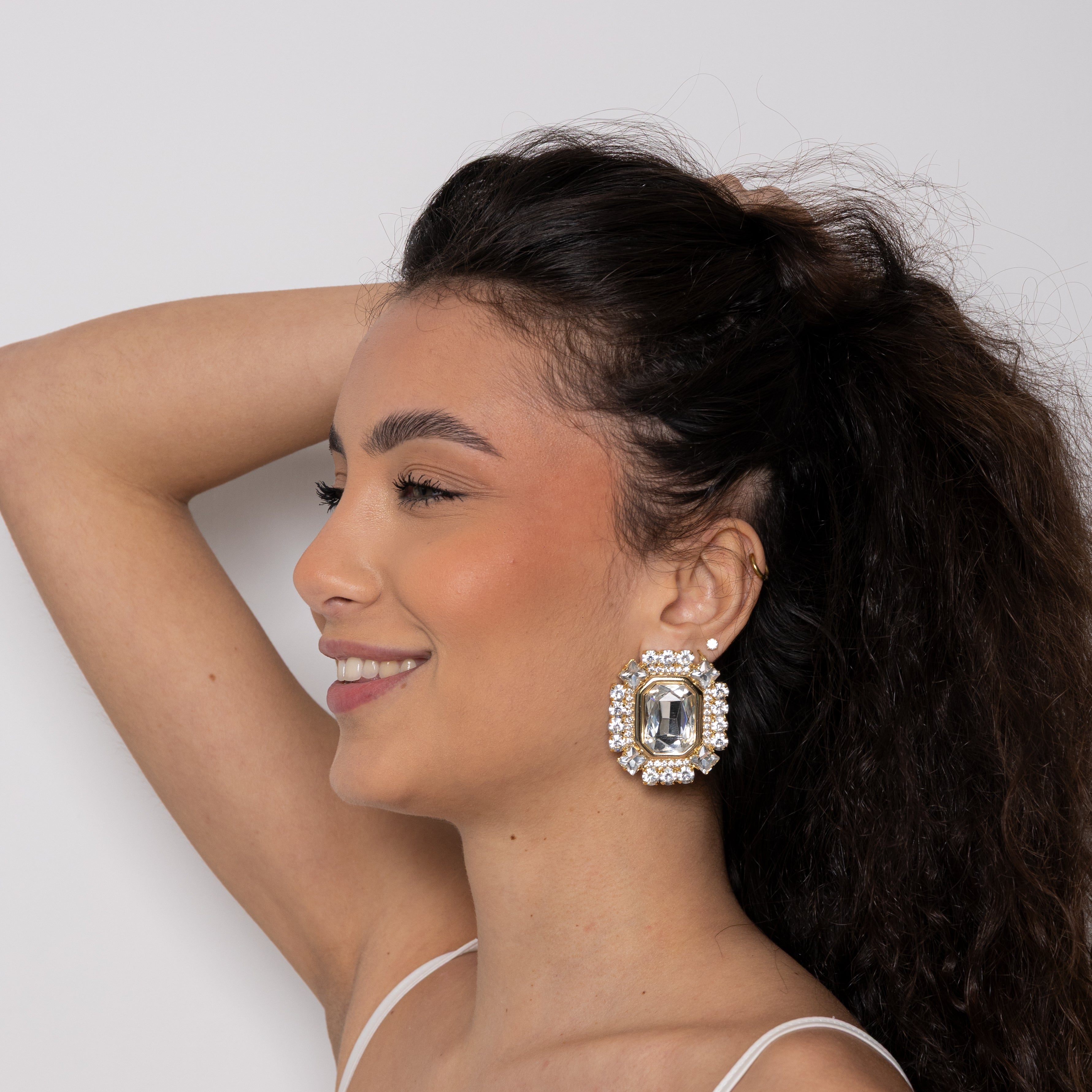Orecchini maxi Square Swarovski