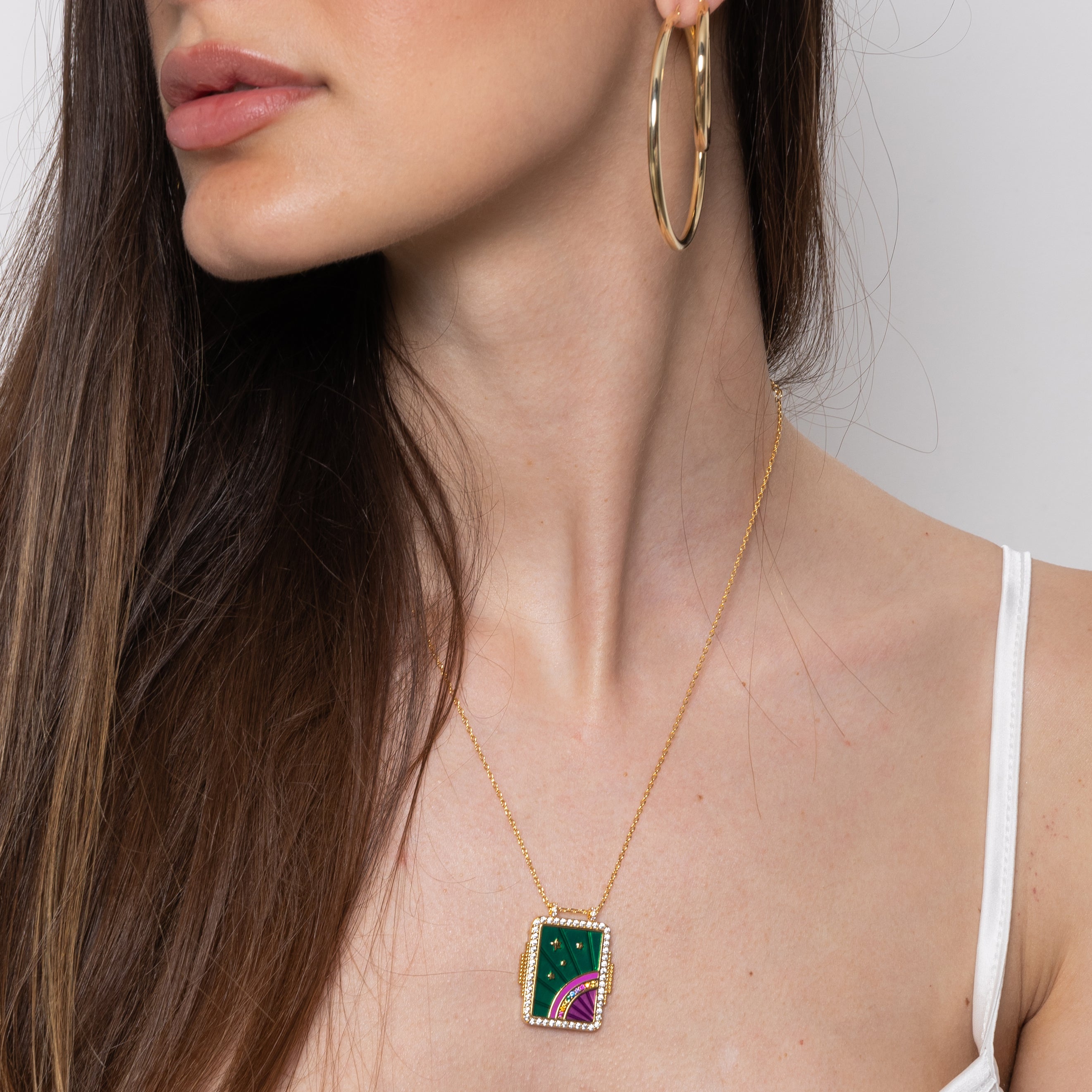 Collana GREEN RAINBOW BOHEME
