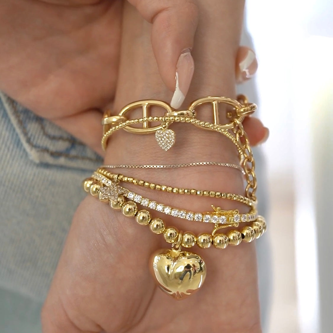 Bracciale flora diamantato