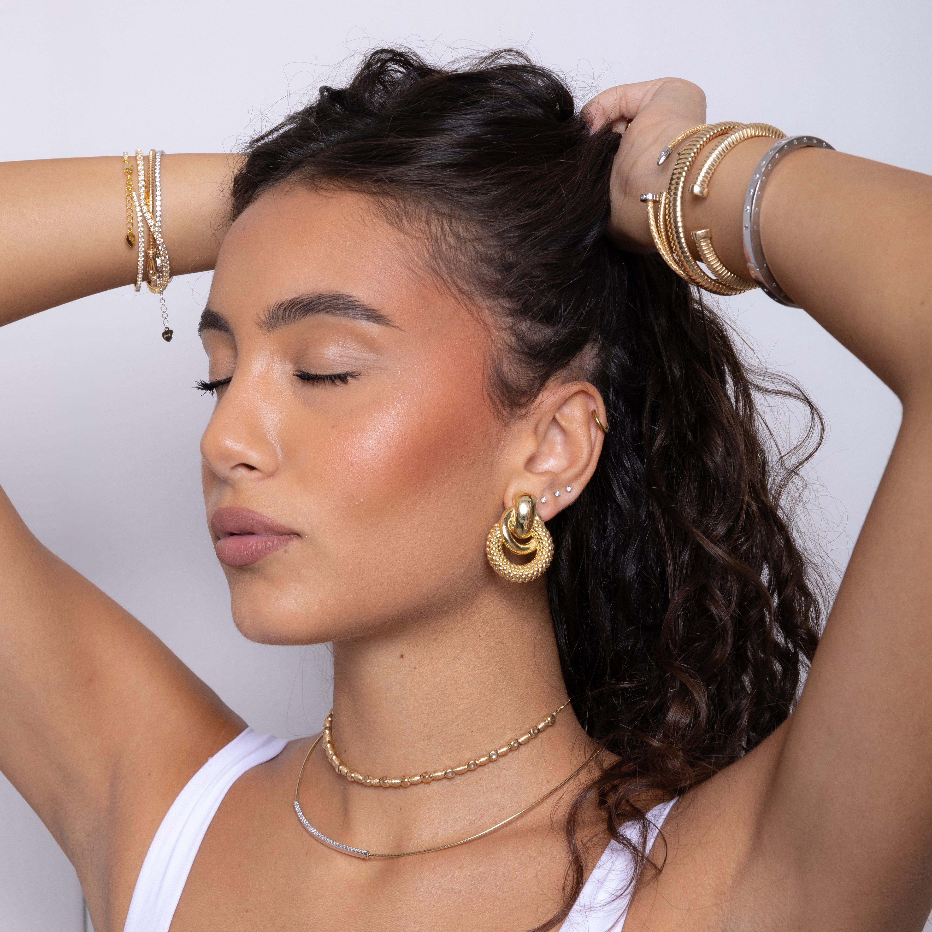 Double Snake Earrings