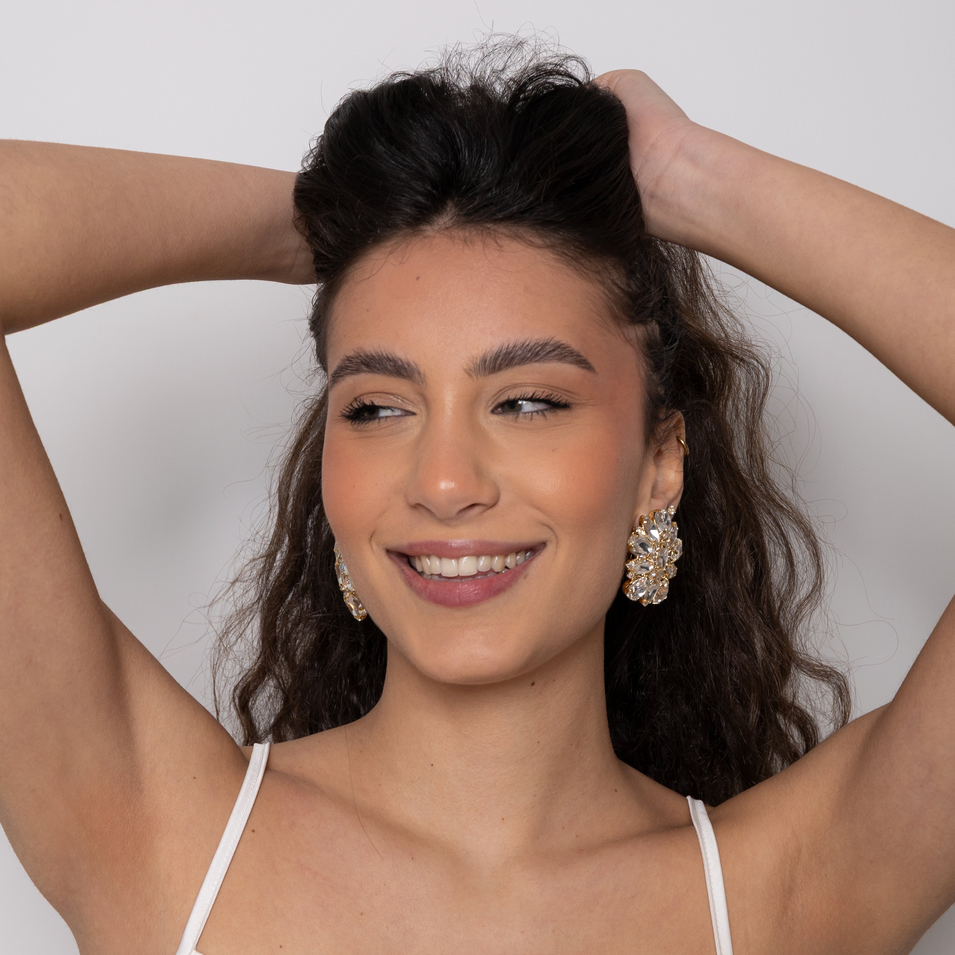 Orecchini flower swarovski