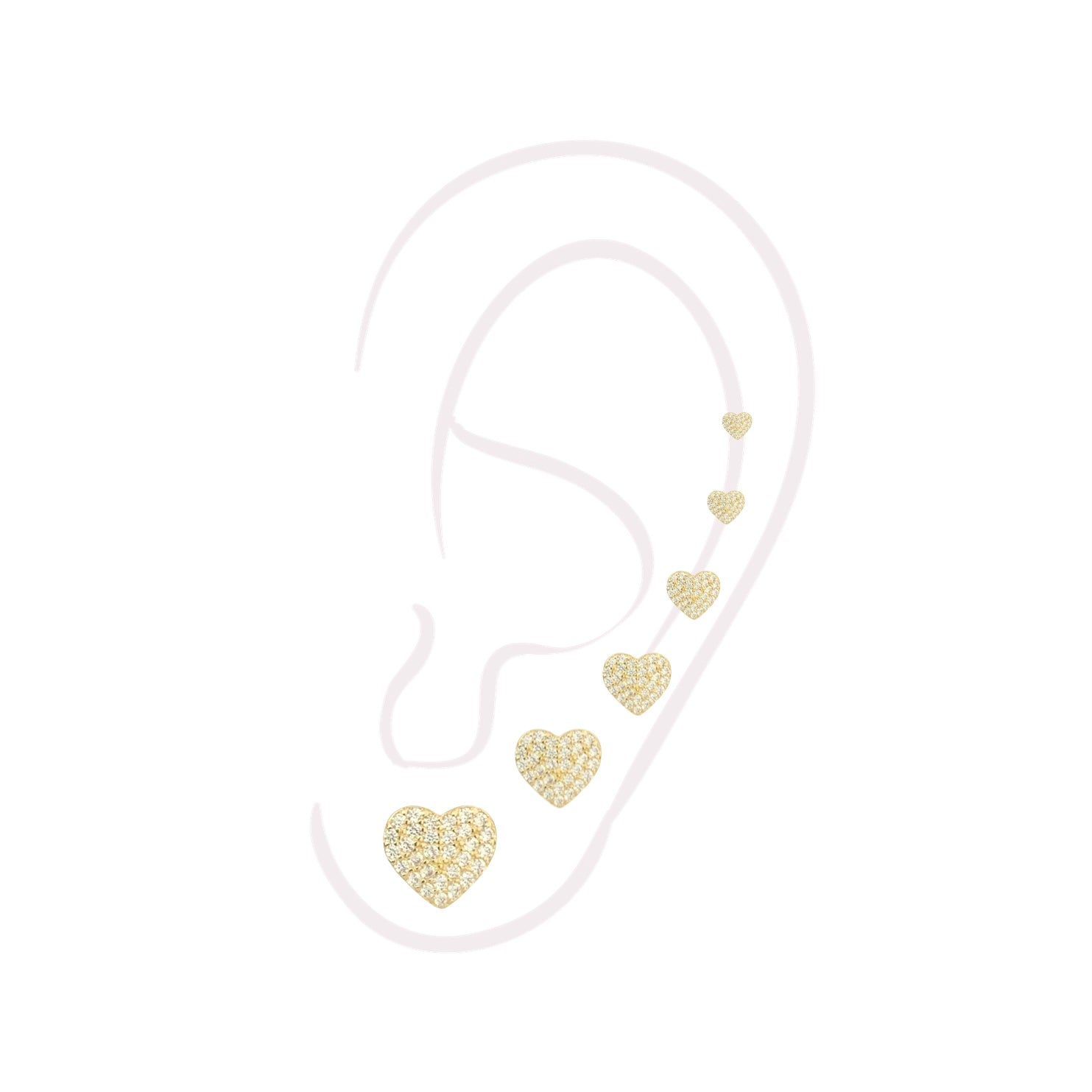 Set orecchini love