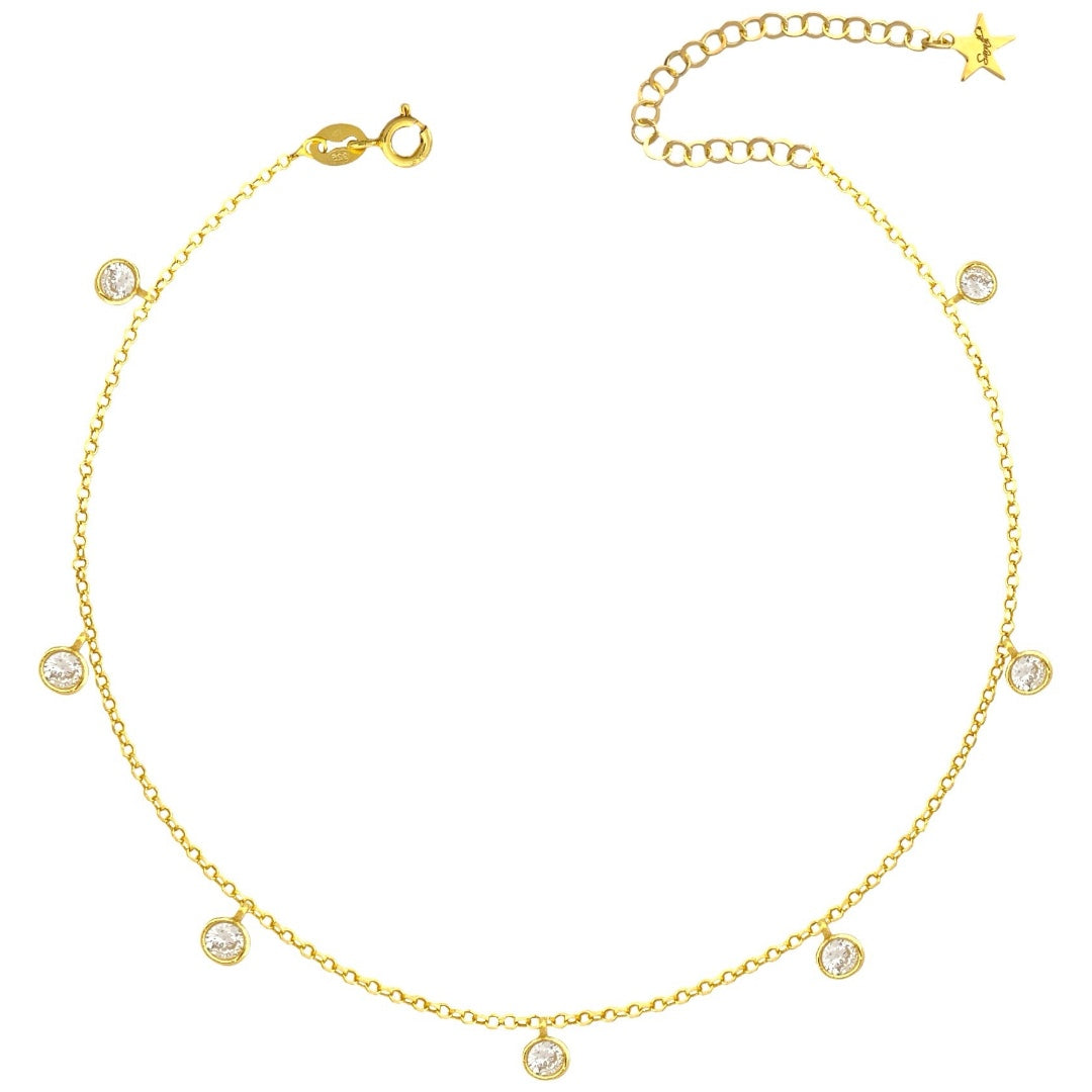Pendant zircons necklace new