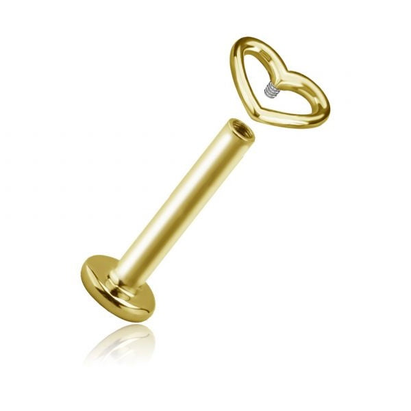 Piercing cuore traforato