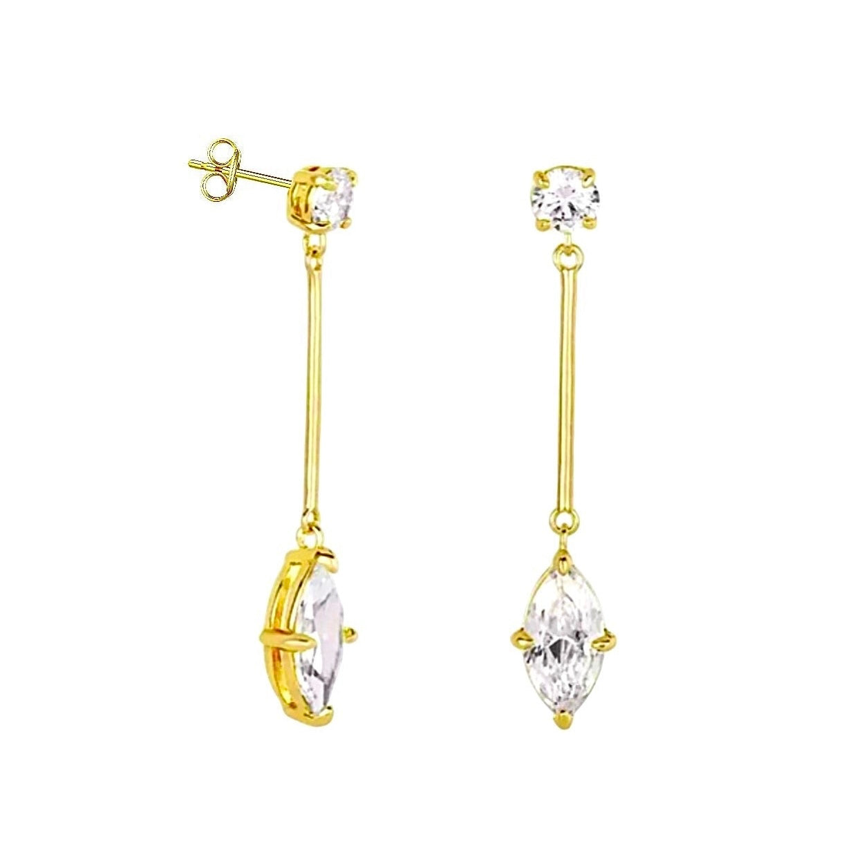 Orecchini Baguette drop
