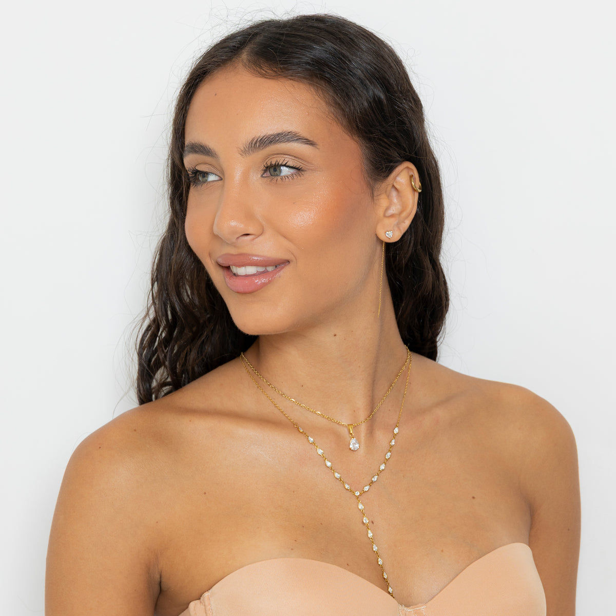 Orecchini chain love casual