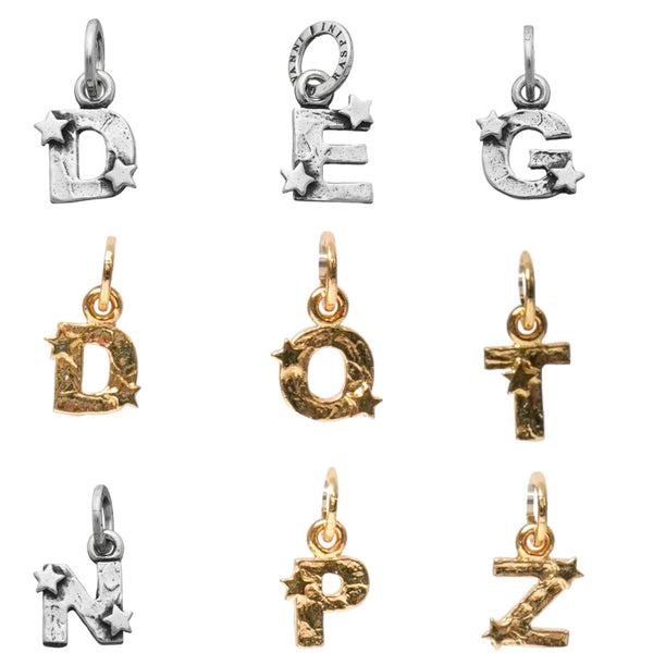 Charm letters in 925 silver