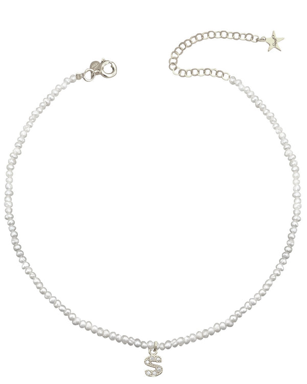 Collana letter pearl