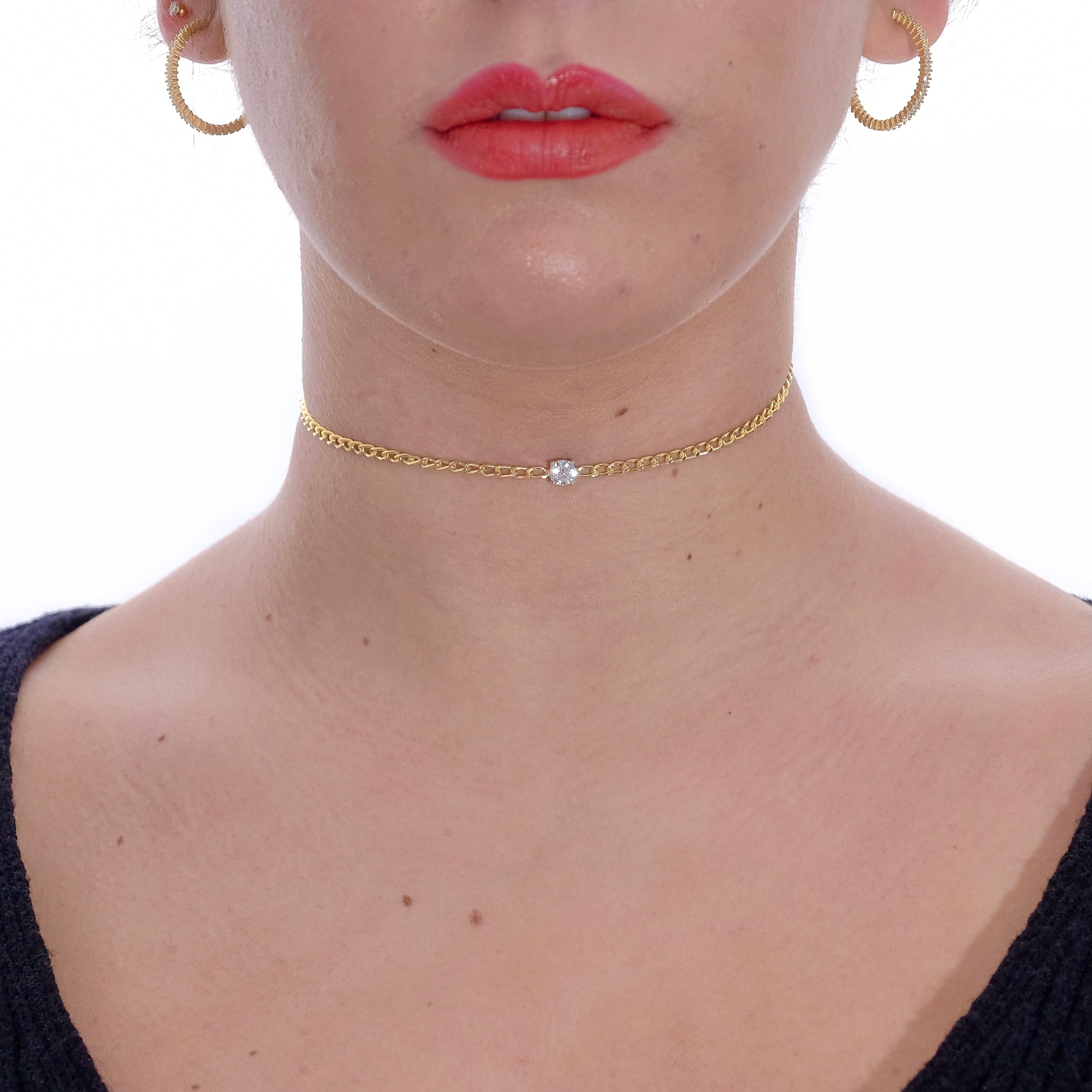 New rock luxury choker