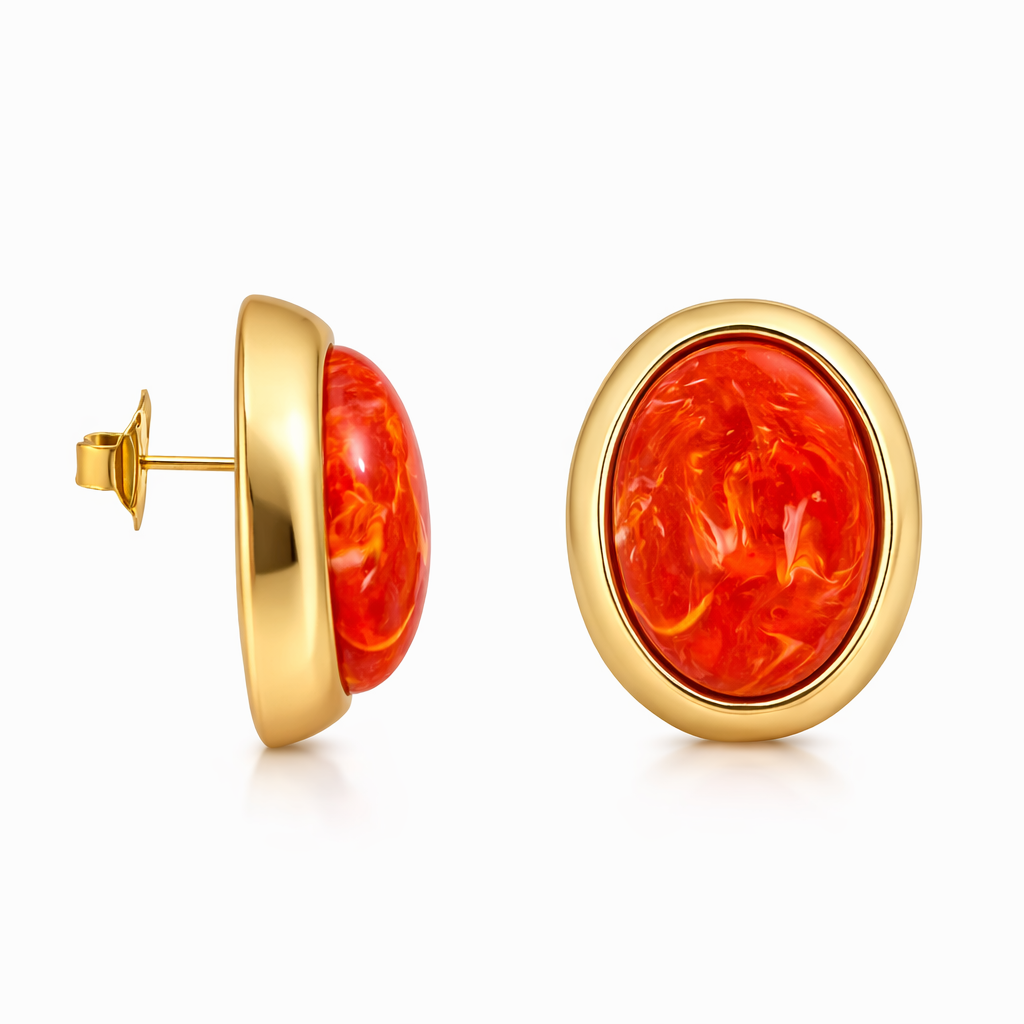 Orecchini new oval color