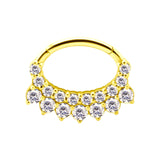 Piercing oval merletto