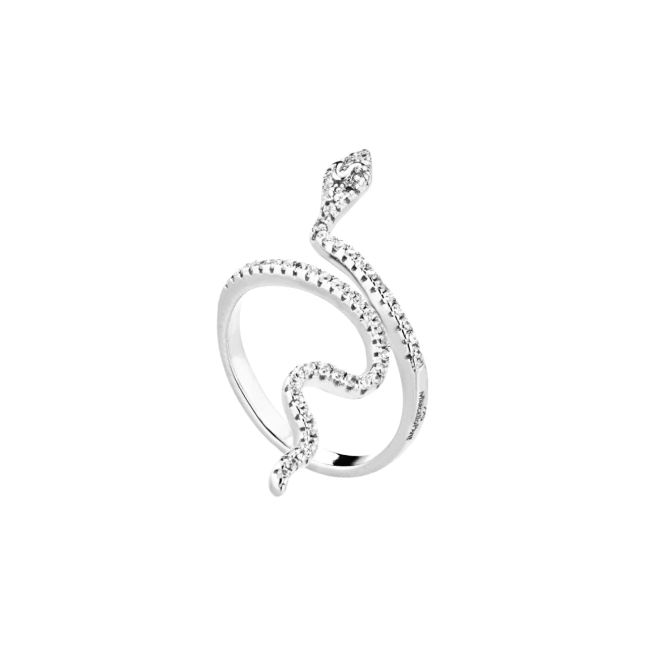 Anello Serpente Bianco