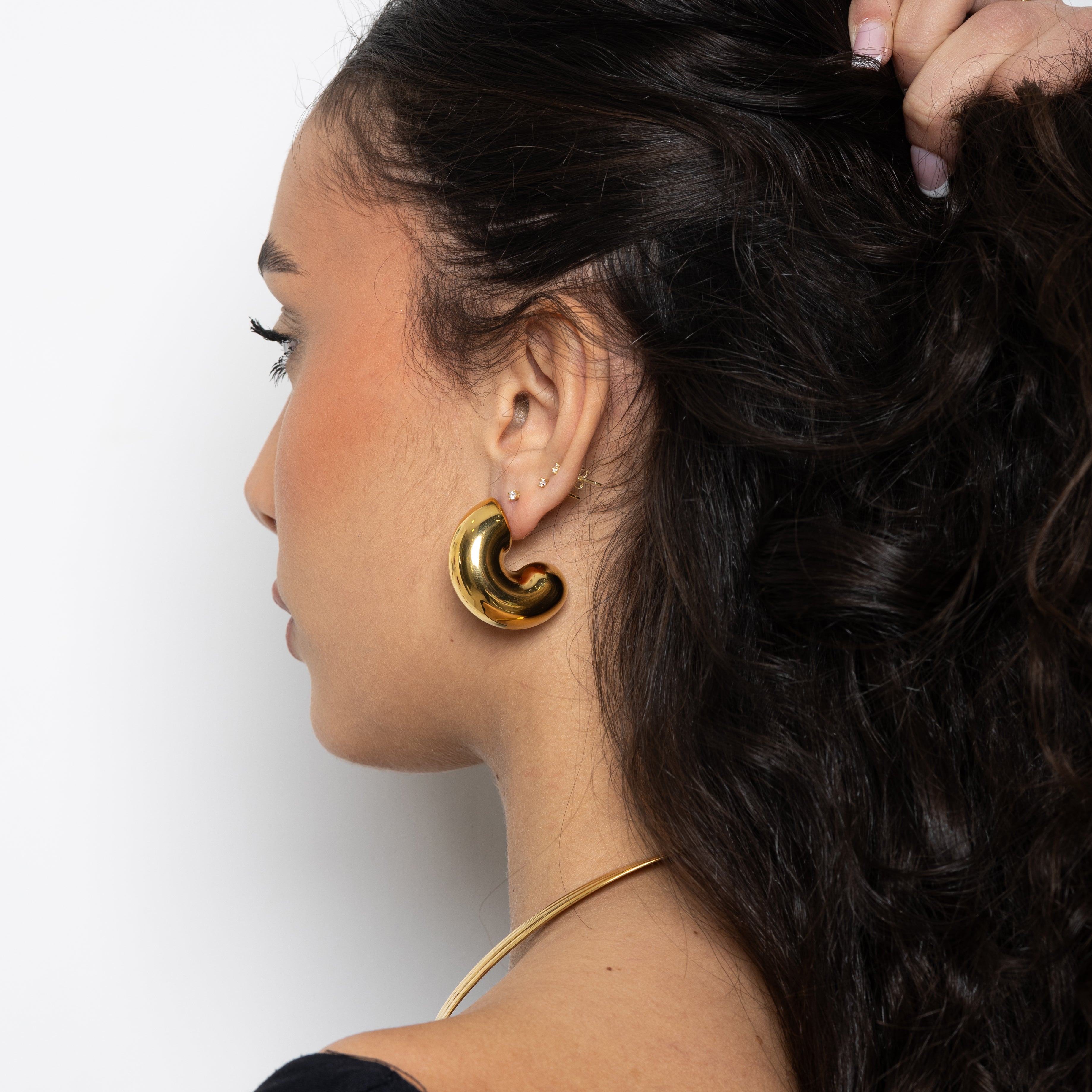 Orecchini Curvy Moon