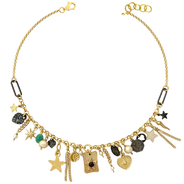 Collana charms gold