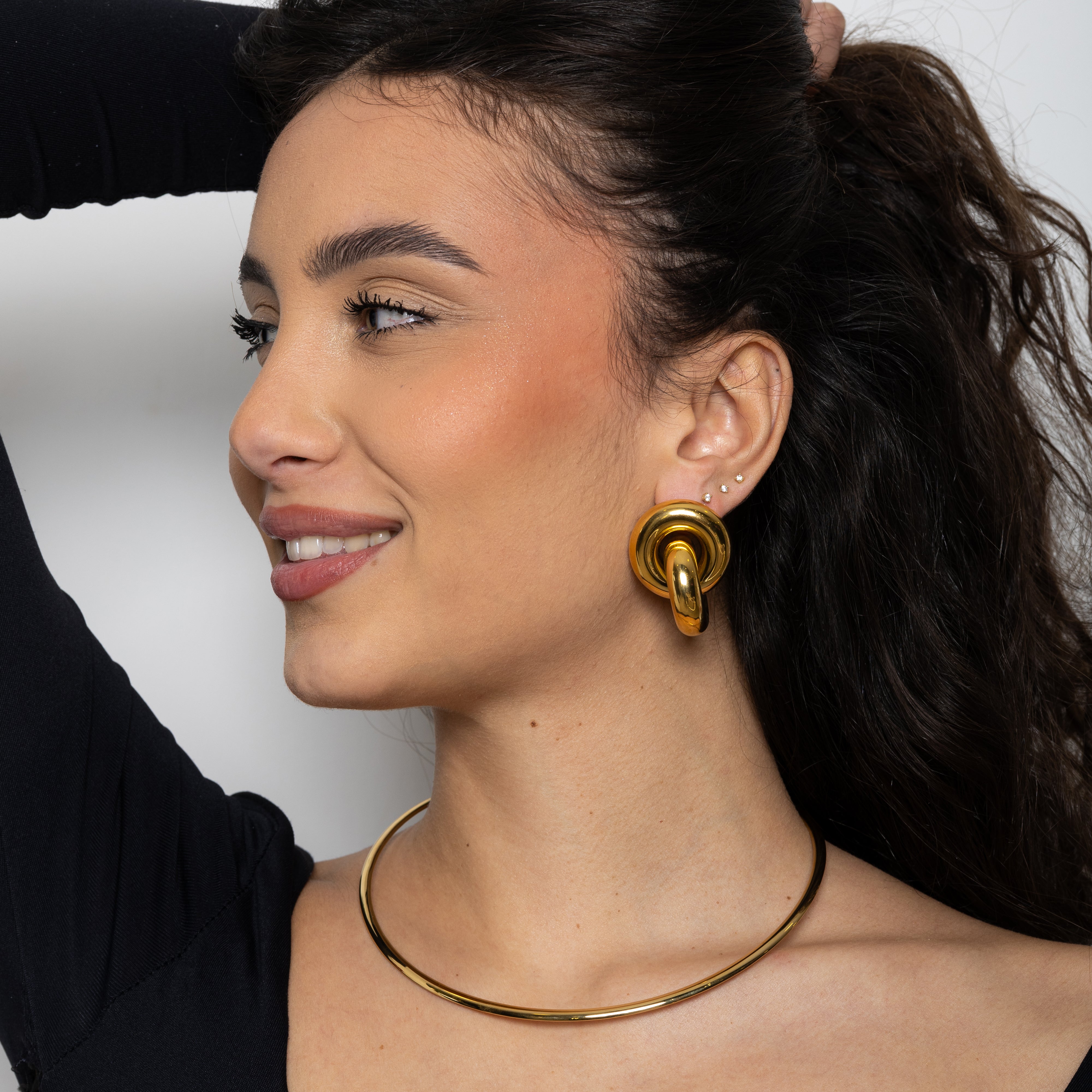 Orecchini duo ring