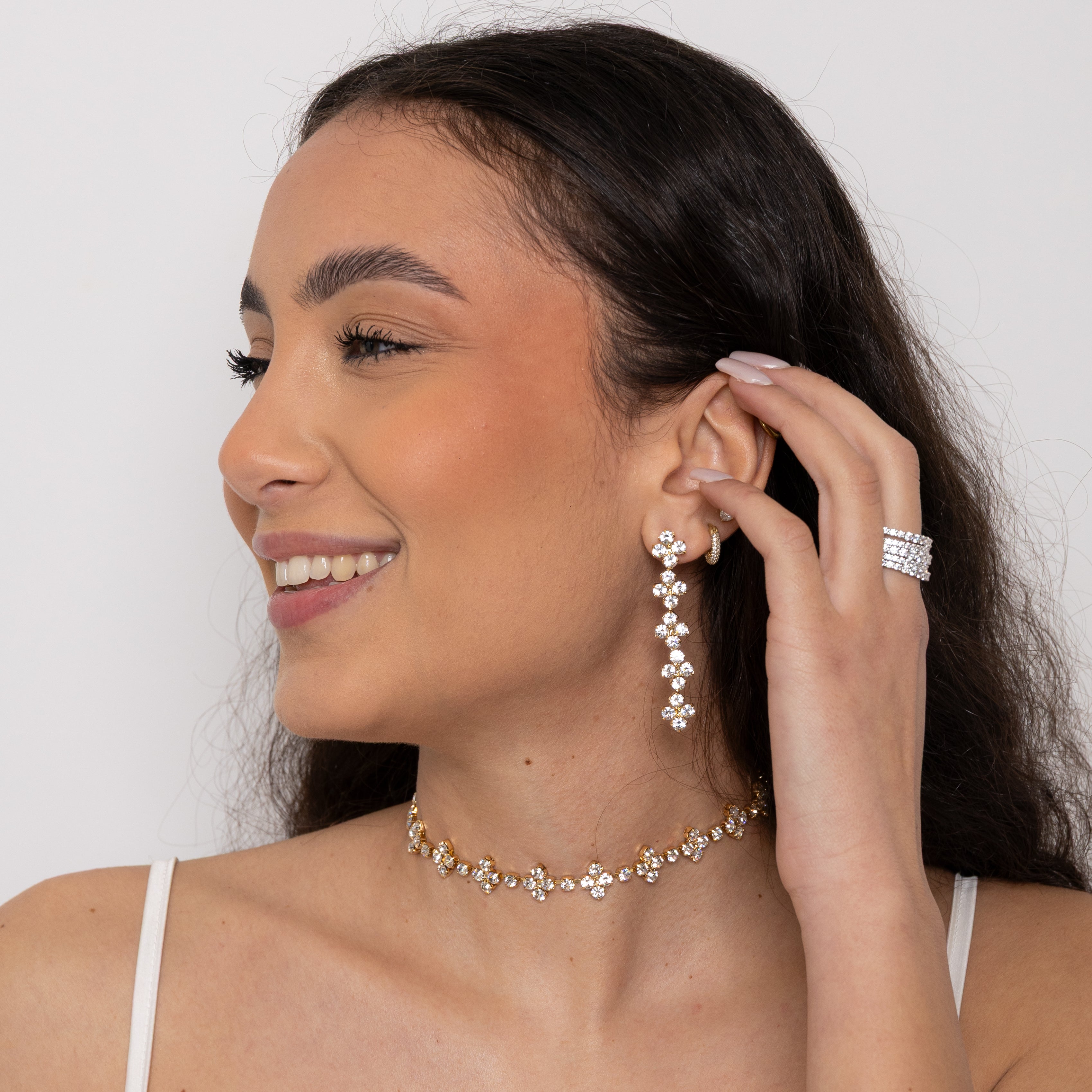 Orecchini pendent Mini flowers