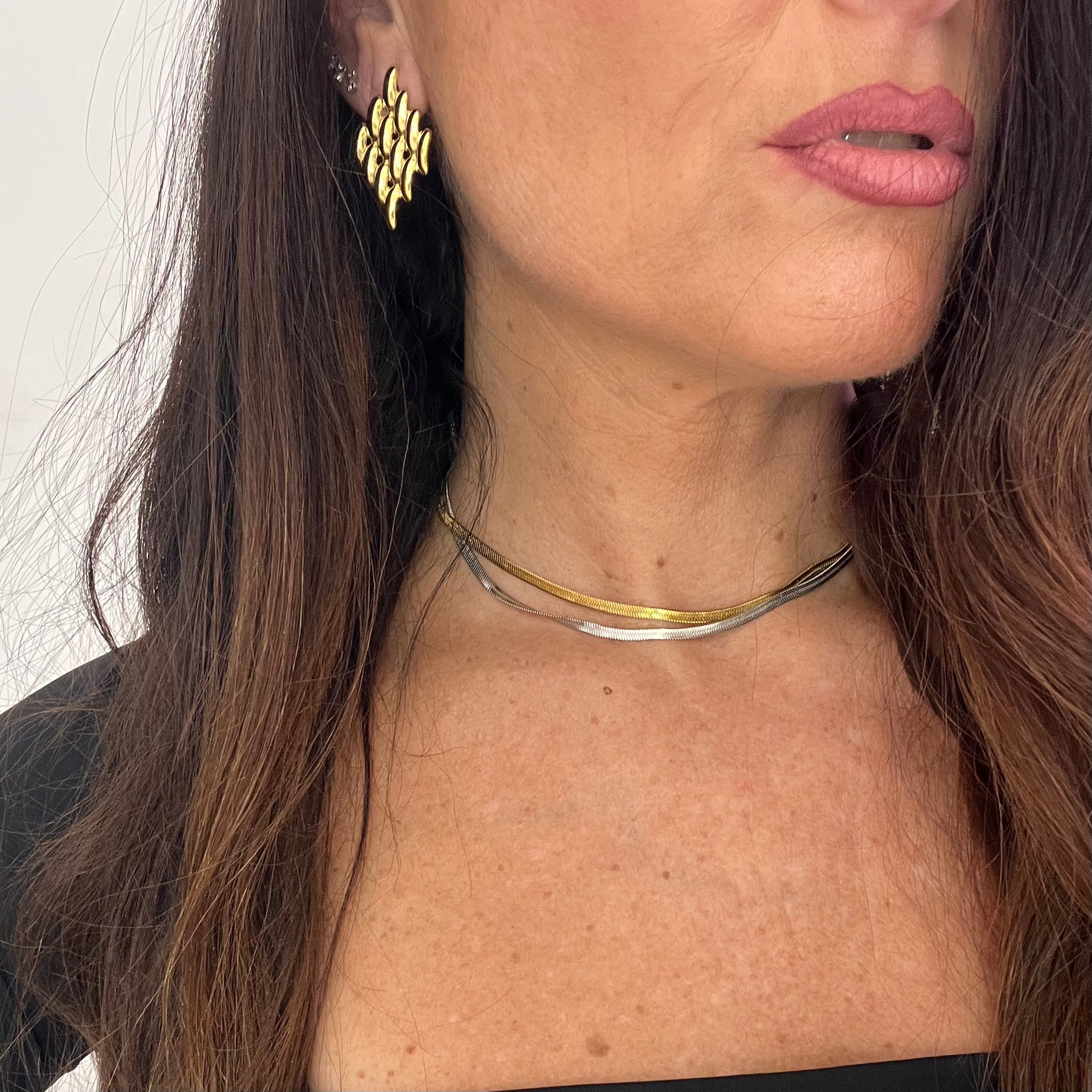 Orecchini Line Rhomb