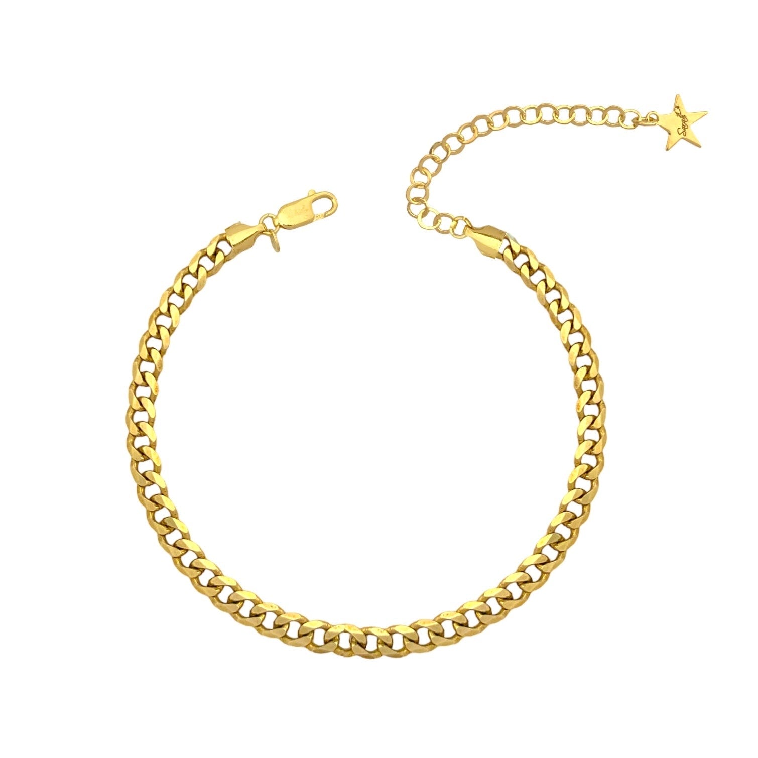 Anklet with groumette chain