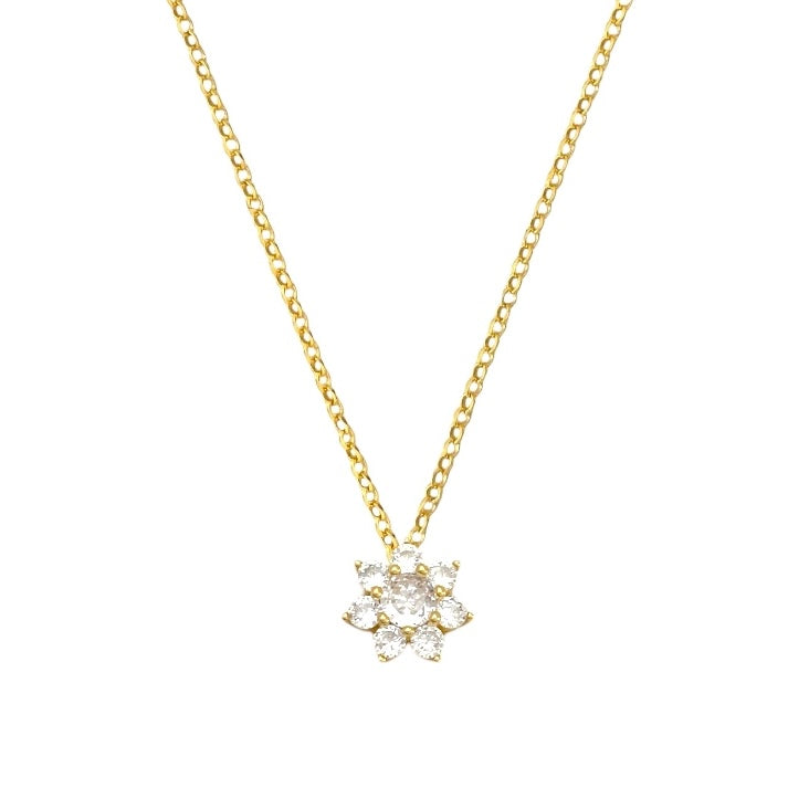 Collana Flowers White