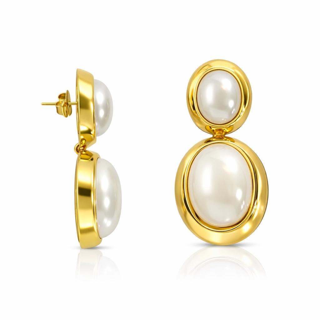 Orecchini new oval pendent color