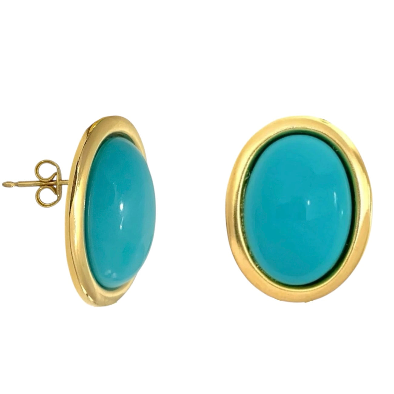Oval Mini Color Earrings