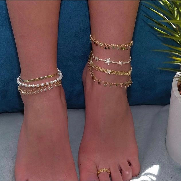 Infinity stars anklet
