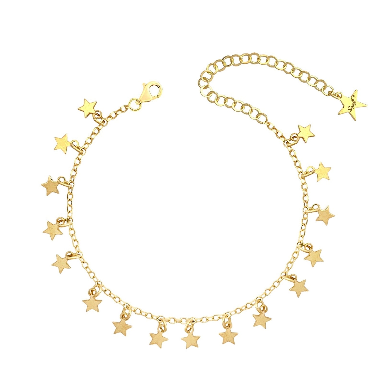 Infinity stars anklet