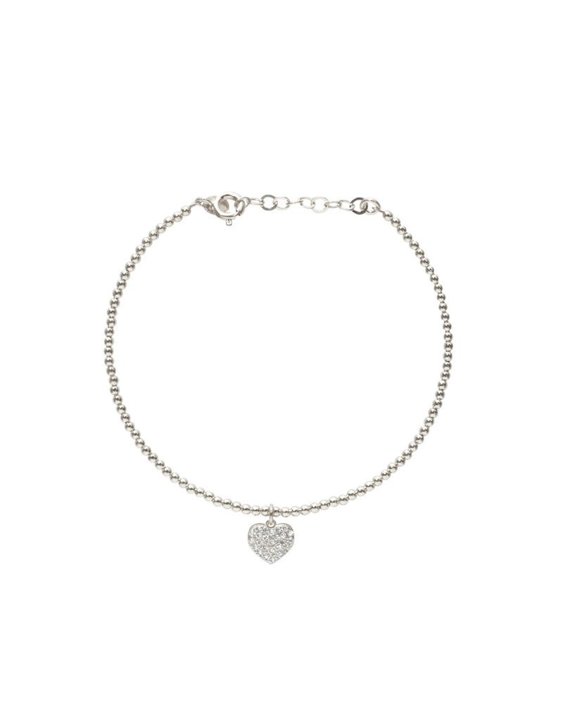 Bracciale semi rigido cuore