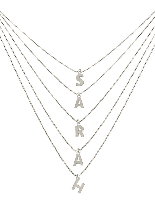 Collana Multi fili Letter