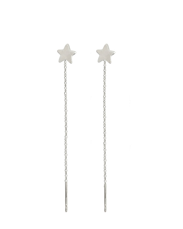Orecchini chain star