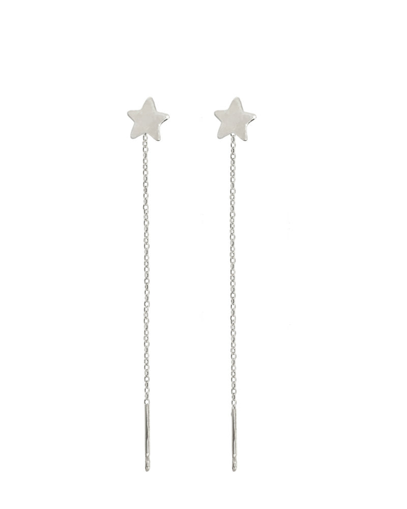 Orecchini chain star