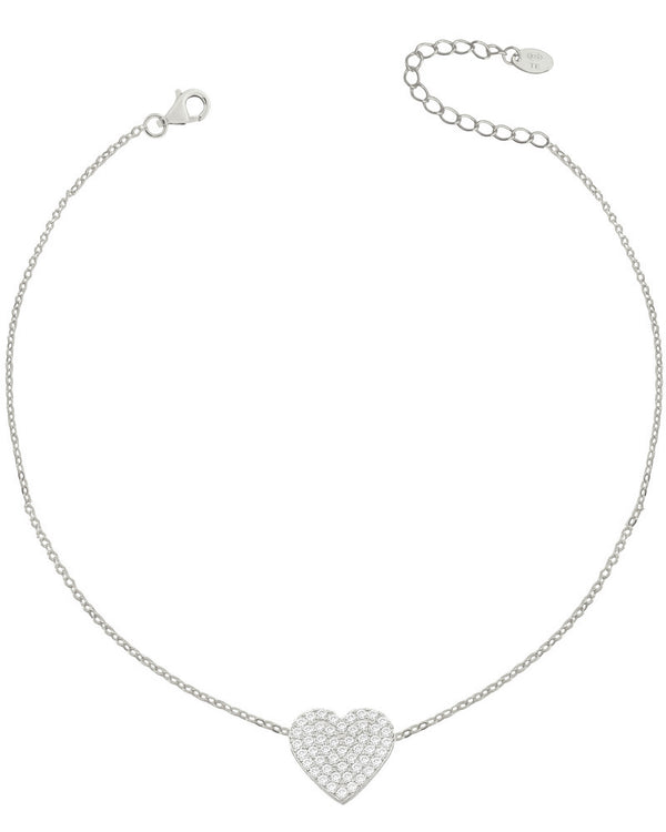Love necklace with zircons