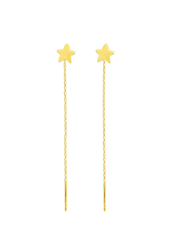 Orecchini chain star