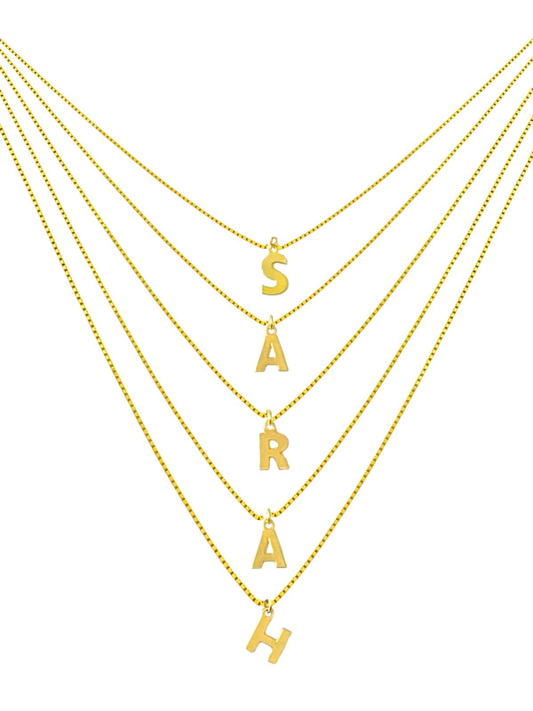 Collana Multi fili Letter