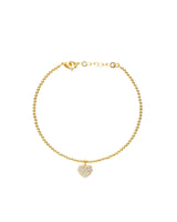 Bracciale semi rigido cuore