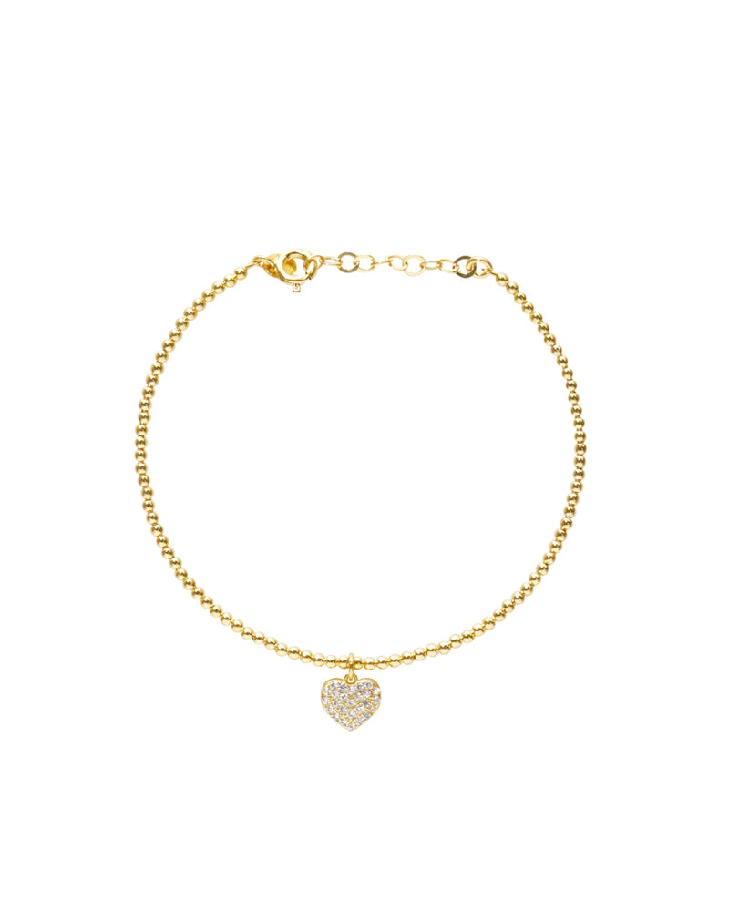 Bracciale semi rigido cuore