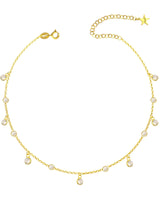 Collana con zirconi a giro