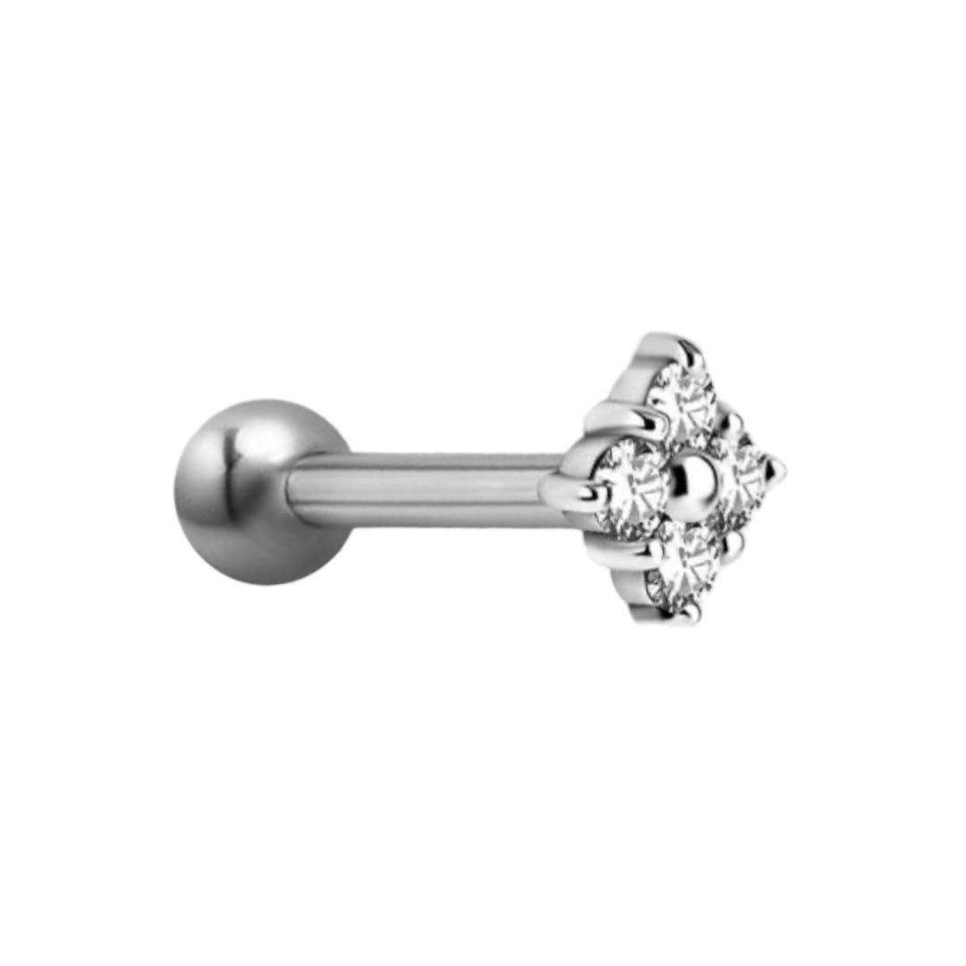 Piercing romby flowers