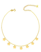Collana con stelle pendenti
