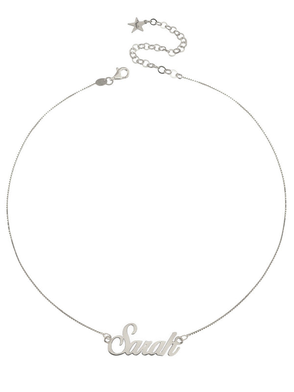 Customizable necklace in italics