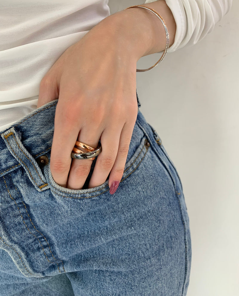 Anello incrocio black
