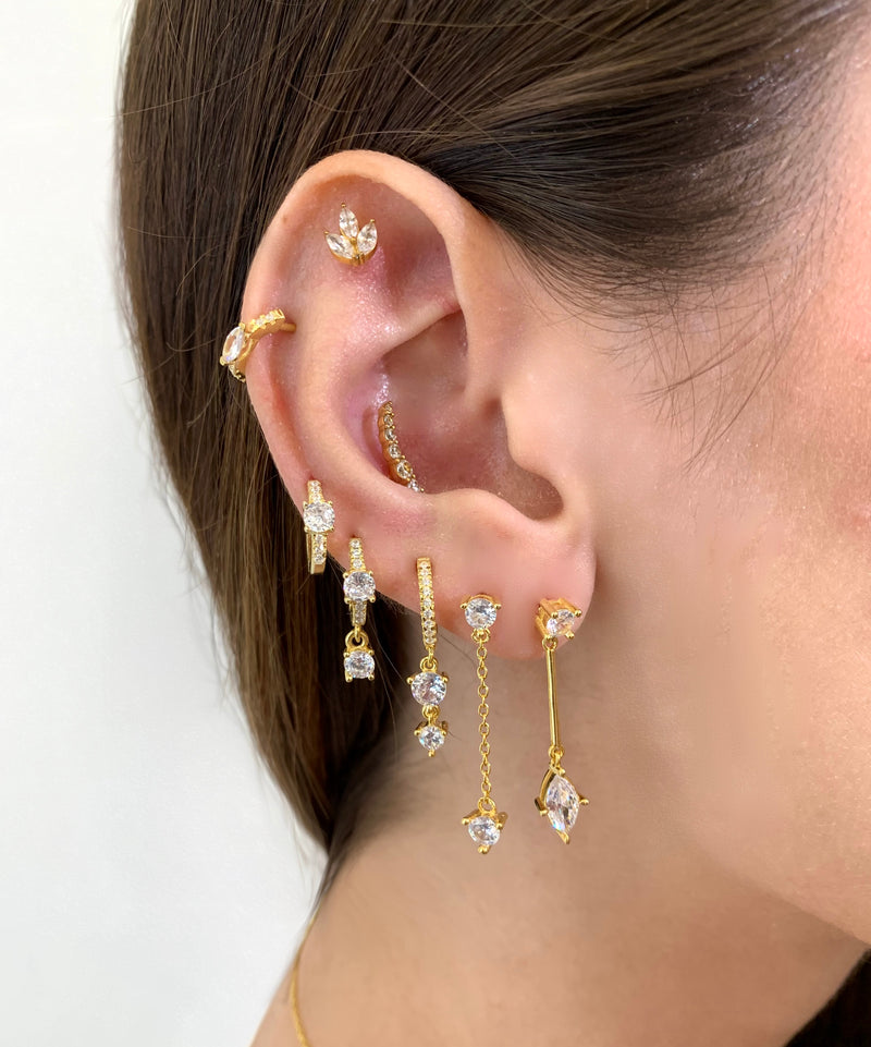 Orecchini Baguette drop