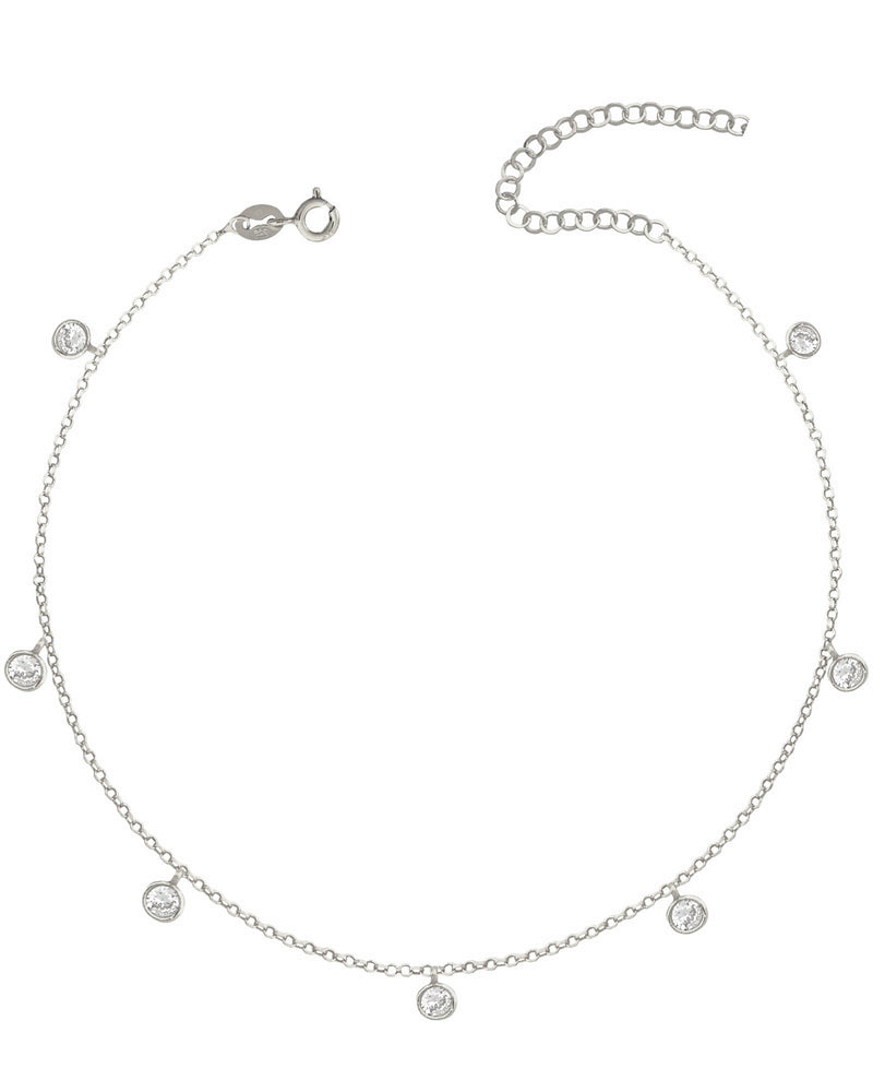 Pendant zircons necklace new