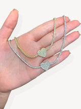 Choker Luxury love zirconi