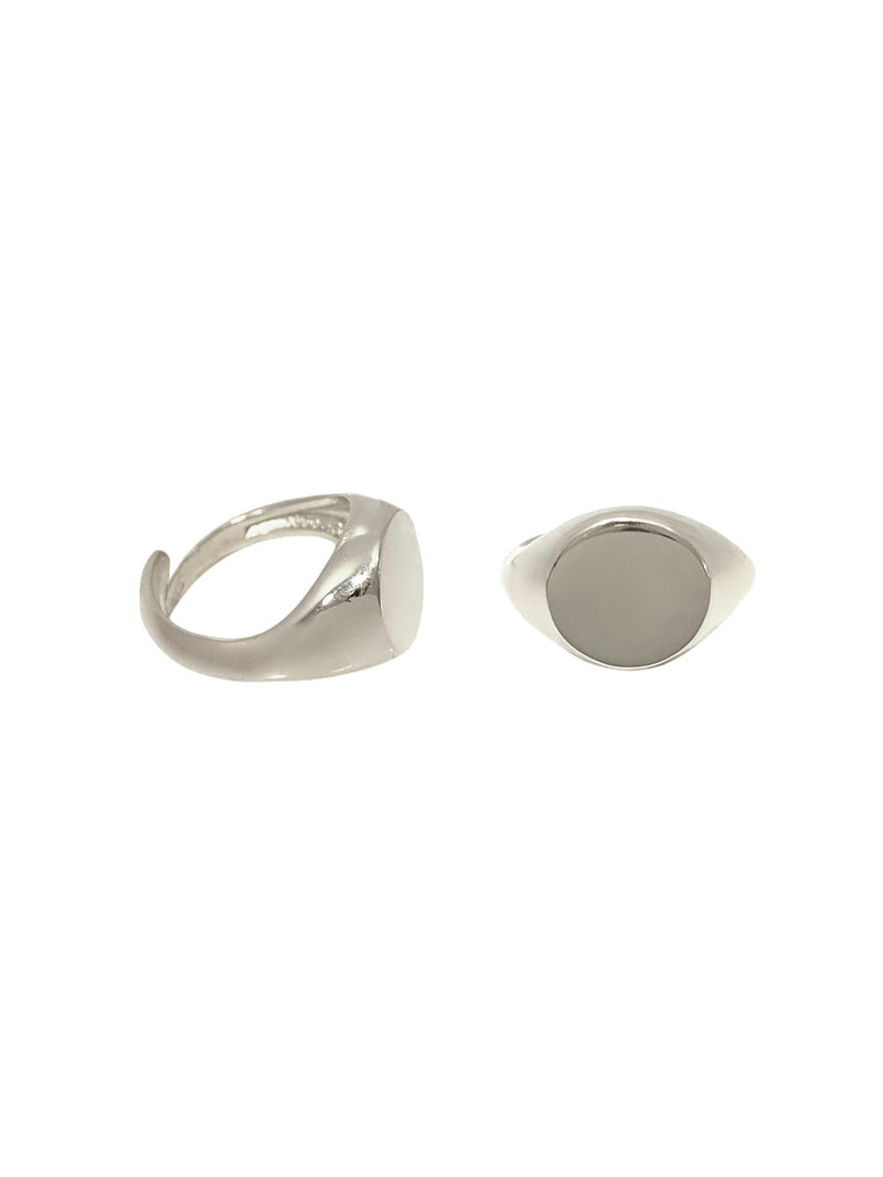 Anello chevalier tondo mini