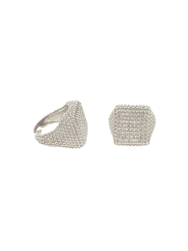 Chevalier square pomellato ring