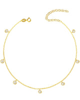 Pendant zircons necklace new