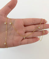 Pendant zircons necklace new