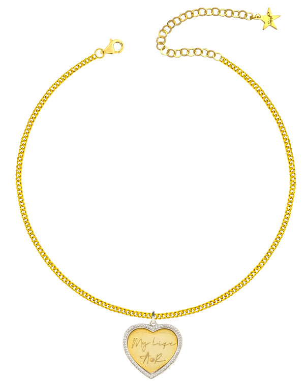 Collana io e te cuore
